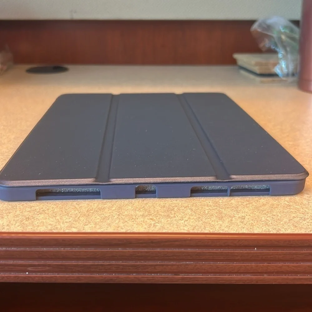 DTTO Case for iPad Pro 11 2021 Slim Trifold Stand Soft TPU Back Cover Navy Blue